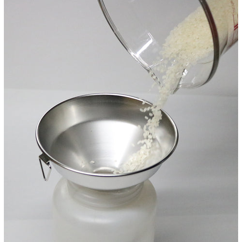 TRUSCO Stainless Steel Wide Mouth Funnel with Fittings (For Grains) Top Diameter φ150 x Bottom Diameter φ37 x Total Length 105 Leg Length 30 SRTH150 1 pc