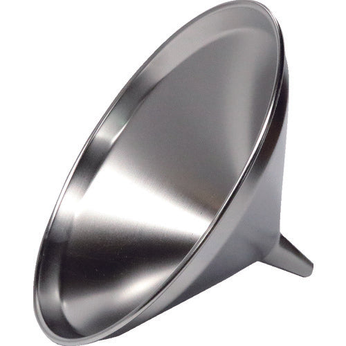 TRUSCO Stainless Steel Funnel, Upper Diameter φ240 x Lower Diameter φ15, Leg Length 45, Total Length 160mm, SRT240, 1 pc