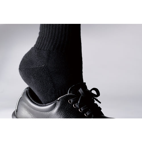 Midori Anzen Safety Socks for Safety Shoes, Strong Fit Hard, Black, LL, TFS-HARD-BK-LL, 1 pair