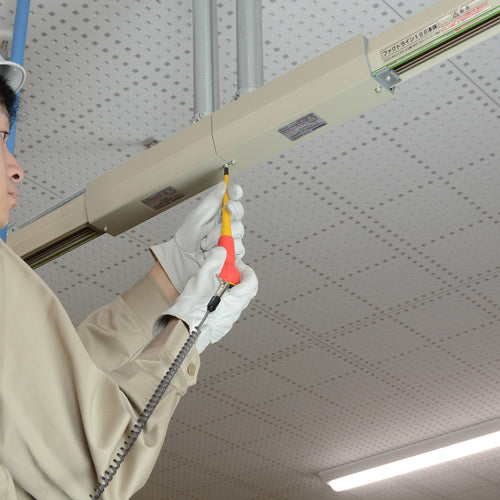 ANNEX Insulated screwdriver, anti-drop slim, cutting edge +2 x shaft length 100mm, tip shaft length Φ6 1785-2-100 1 piece