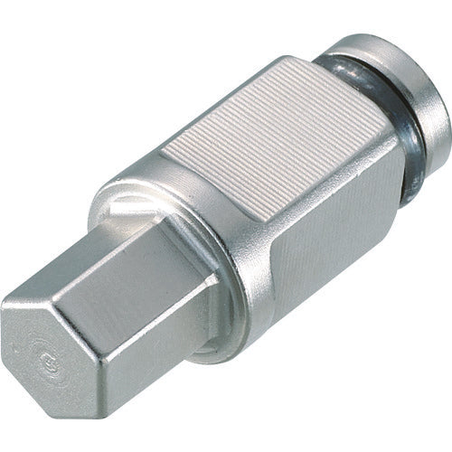 TONE ドライバービットソケット ヘキサゴンビット 差込角9.5mm 全長27.5mm 対辺寸法7mm BIT3-H07 1 個