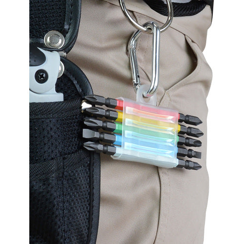 ANNEX 5-piece Bit Holder, Clear White, ABHB-5CW, 1 piece