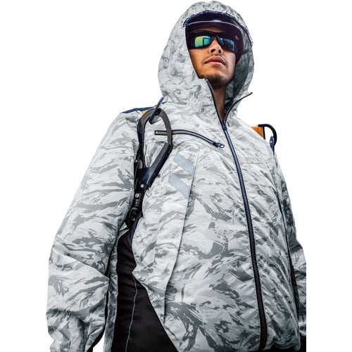 BURTLE 【판매 폐번】 에어 크래프트 파커 재킷 AC1061-5-L 실버 AC1061-5-L 1 착용