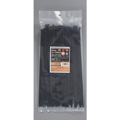 TRUSCO ケーブルタイ 幅4.8mmX300mm 最大結束Φ80 耐候性 100本入 TRCVJ-300W 1 袋