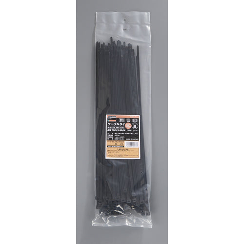 TRUSCO ケーブルタイ 幅5.0mmX364mm 最大結束Φ105 耐候性 100本入 TRCVJ-364W 1 袋
