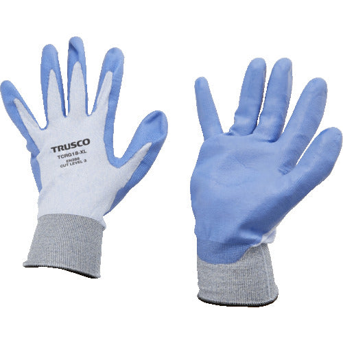 TRUSCO 耐切創手袋 18G ポリウレタンコーティング XLサイズ TCRG18-XL 1 双