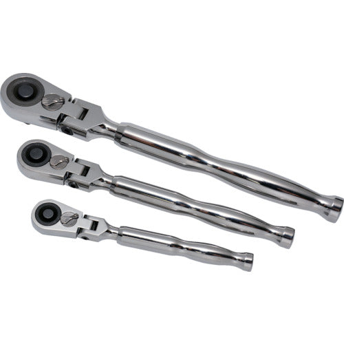 TRUSCO 【売切廃番】 ハンドル回転首振りラチェットハンドル 6.35mm TFRH2-SP 1 個