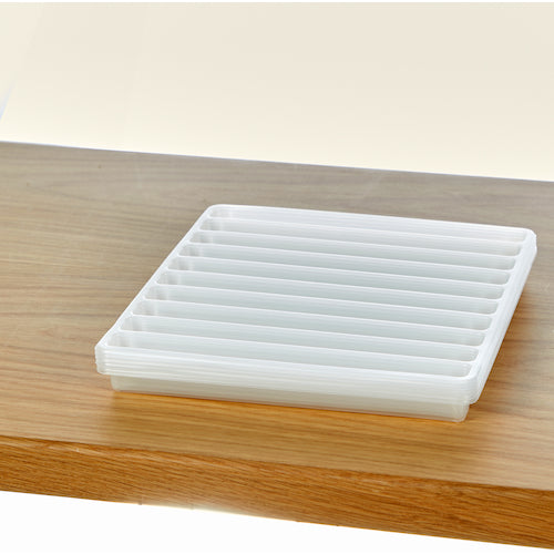 TRUSCO PP Tray Rectangle 10 Squares 187X10 PPTLS-187X10 1 Bag