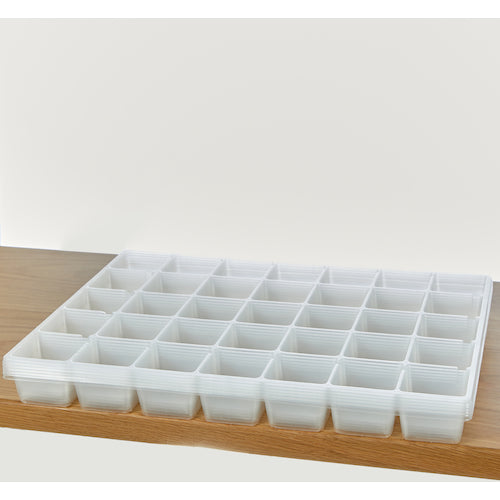 TRUSCO PP Tray, Square, 35 Squares, 61X58, PPTS-61X58, 1 Bag