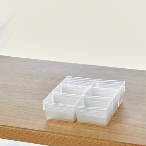 TRUSCO PP Tray, Square, Perforated, 6 Squares, 51X66, PPTSM-51X66, 1 Bag