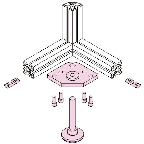 TRUSCO TSF40 Adjuster Plate DC L M16 TSFK923 1 pc