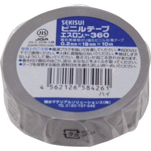 Sekisui Eslon Tape #360 19x10 Gray V360H1N 1 roll