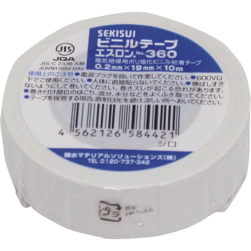 Sekisui Eslon Tape #360 19 x 10 White V360W1N 1 roll