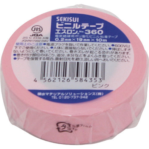 세키스이 에슬론 테이프 #360 19×10 핑크 V360P1N 1권