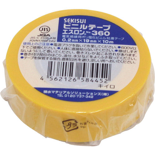 Sekisui Eslon Tape #360 19 x 10 Yellow V360Y1N 1 roll