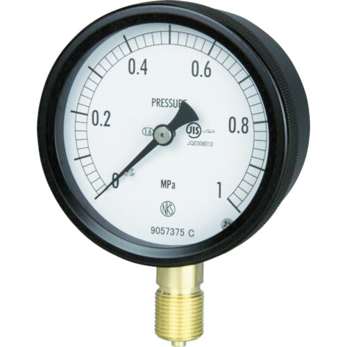 Nagano sealed pressure gauge A-frame vertical type Φ75 minimum scale 0.100 BC10-131-4.0MP 1 unit