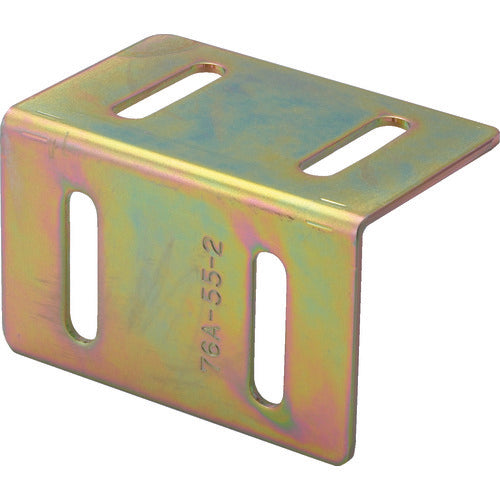 TRUSCO 조인트 쇠장식 76형 L 크로메이트 76X50 구멍수 4 TK76-L2CMA 1개