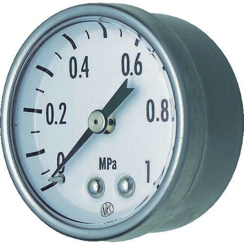 Nagano Compact pressure gauge Pressure range (MPa): 0 to 0.4 GK25-161-0.4MP 1 unit