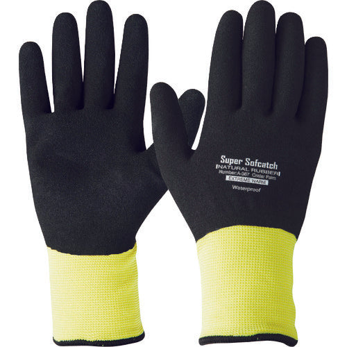 おたふく ソフキャッチ エクストリームウォームオールコート LLサイズ ブラック×イエロー A-367-LL 1 双