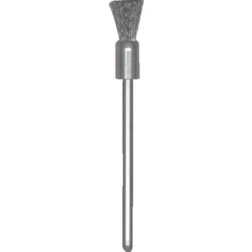 TRUSCO End-type Brush Stainless Steel Wire 0.08 x Cylinder Diameter Φ5 x Shaft Φ3 53E-14 1 Piece