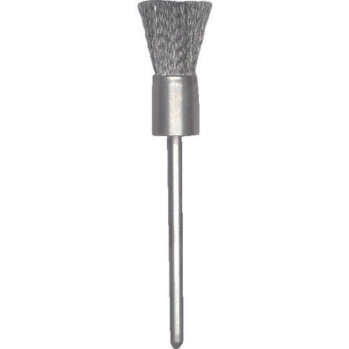 TRUSCO End-type Brush Stainless Steel Wire 0.08 x Cylinder Diameter Φ8 x Shaft Φ3 83E-14 1 Piece