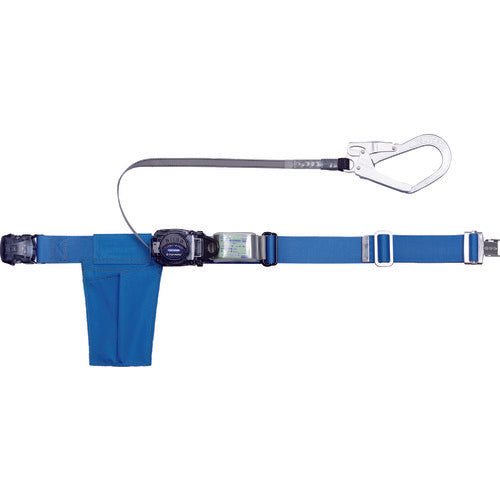 TRUSCO 巻取式 胴ベルト型墜落制止用器具 幅50mmX長さ1200mm ブルー GR-OT593A-B 1 本