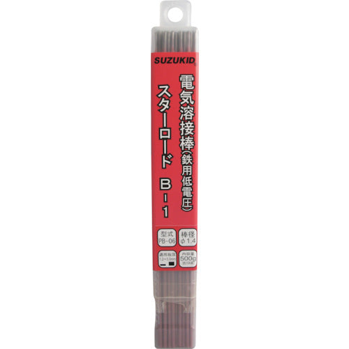 SUZUKID Welding Rod Star Road B-1 for Low Voltage Mild Steel 1.4φ x 500g PB-06 1 Box