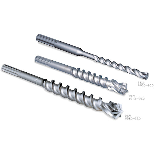 Miyanaga Deltagon Bit SDS-max Φ19.0 x 340L DLMAX19034 1 piece