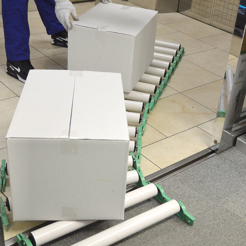 Sanko ROLLCONV, a linked roller conveyor that can be used on curves and uneven surfaces, 1 unit