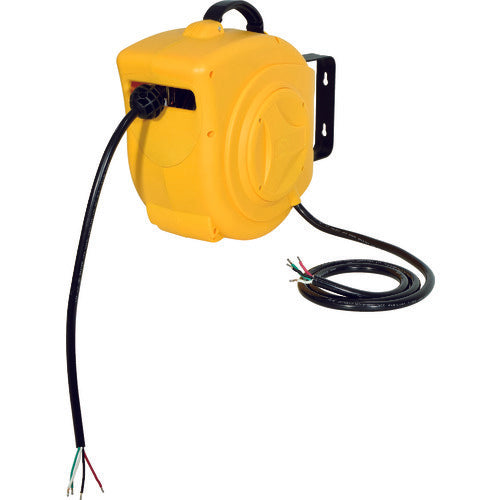 NICHIDO Electrician's Drum, Three-phase 200V, Indoor Type, Auto Reel, Earthed, 15m, AL-E315N, 1 Unit