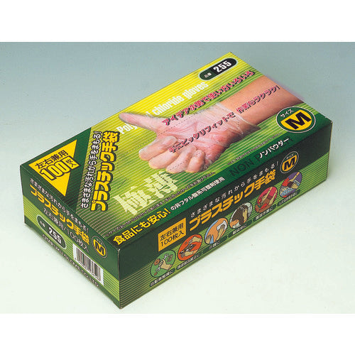 おたふく 255 極薄プラ手(PF) L (100枚入) 255-L 1 箱