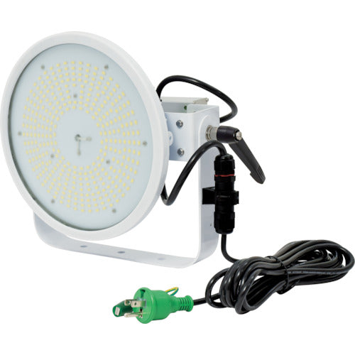 NICHIDO ハイスペックハイディスク100W 電源装置一体型 昼白色 アーム式投光器型 ワイド L100V2-D-HW-50K-N 1 台