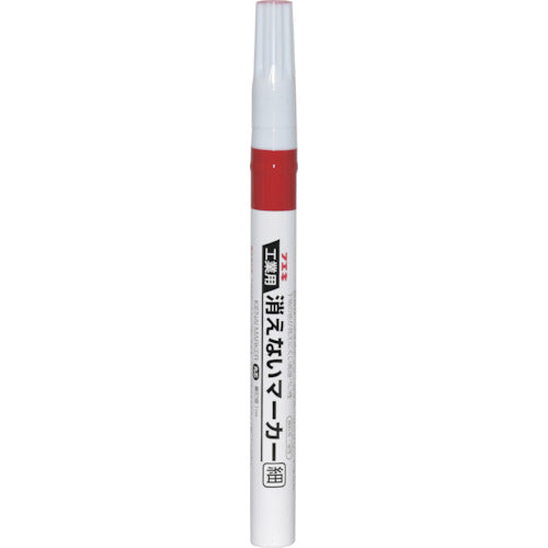 Fueki Industrial Indelible Marker, Fine Point, Red, KGMS-8, 1 pc