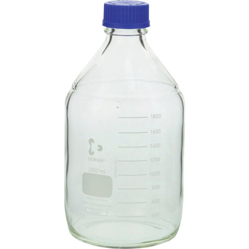 SIBATA 내열 나사구 병 파랑 캡 부착 2000mL 017200-20006 1개