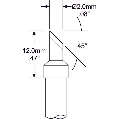 Metcal MFR-1160/SP-200 Series Tip Cartridge SSC-J72CT 1 piece