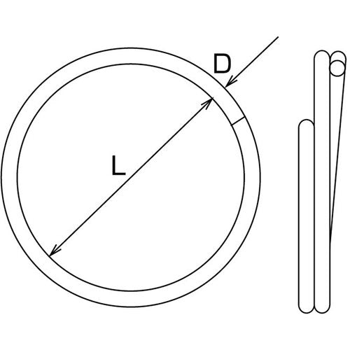 Mizumoto Stainless Steel Double Link Inner Diameter 18mm (10 pieces) B-1131 1 bag