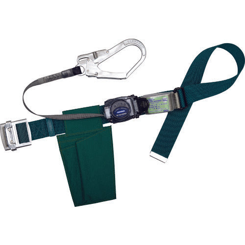 TSUYORON Body Belt Type Fall Arrest Device (Retractable Type) Retra Blue Green M Size: 1200mm TB-RN-590-BG-M-BP 1 Piece
