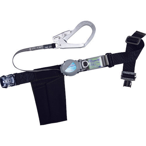 TSUYORON 胴ベルト型墜落制止用器具(巻取タイプ) 2WAYリトラ 黒 Lサイズ:1400MM ワンタッチバックル TB-TRL-OT593-BLK-L-BP 1 本