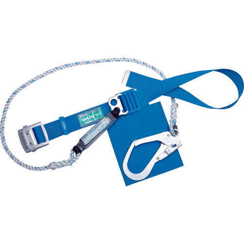 TSUYORON 胴ベルト型墜落制止用器具(ロープタイプ) 軽量タイプ 三つ打ちロープ 青 Mサイズ:長さ1200MM TB-SAF-593-BL4-M-BP 1 本