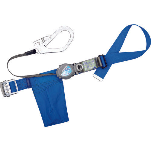 TSUYORON 胴ベルト型墜落制止用器具(巻取タイプ) 2WAYリトラ 青 Lサイズ:1400MM TB-TRN-599-BL4-L-BP 1 本
