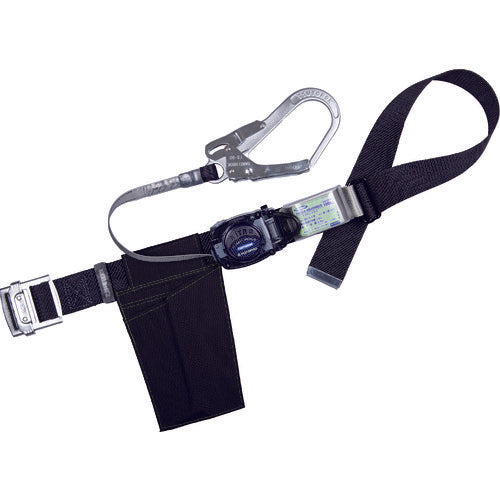 TSUYORON Body Belt Type Fall Arrest Device (Retractable Type) Retra Black M Size: 1200mm TB-RN-590-BLK-M-BP 1 Piece