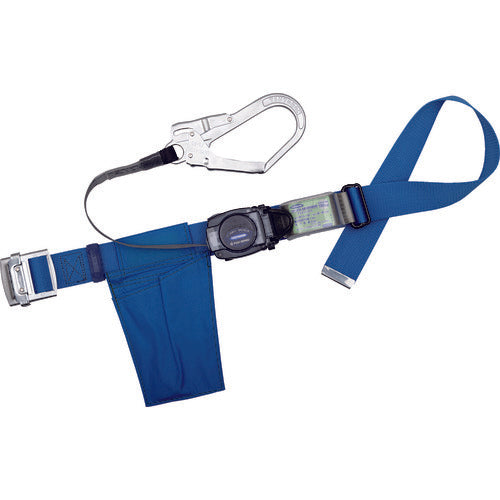 TSUYORON 胴ベルト型墜落制止用器具(巻取タイプ) リトラ 青 Mサイズ:1200MM TB-RN-590-BL4-M-BP 1 本