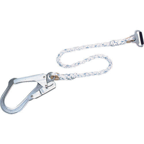 TSUYORON 胴ベルト型墜落制止用器具用補助ロープ 八つ打ちロープ 連結環FL−51・フックFS−93−1 D環止めなし TBL-AT-5931C-N-BP 1 本