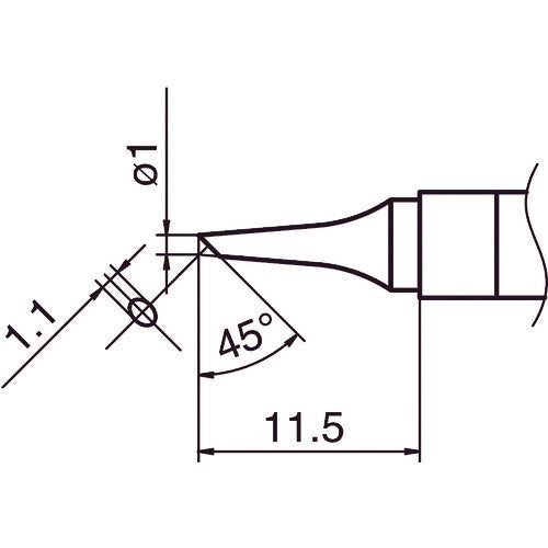 白光 こて先 1BC型 T36-BC1 1 本