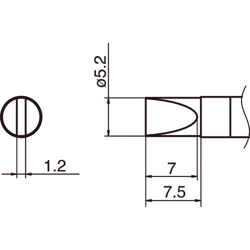 백광 팁 5.2D형 T36-D52 1개