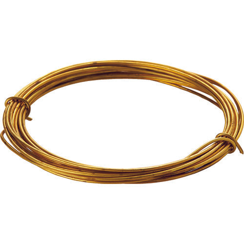 TRUSCO Brass Wire, Wire Diameter 1.60mm x Approx. 2m, TBW-16, 1 Roll