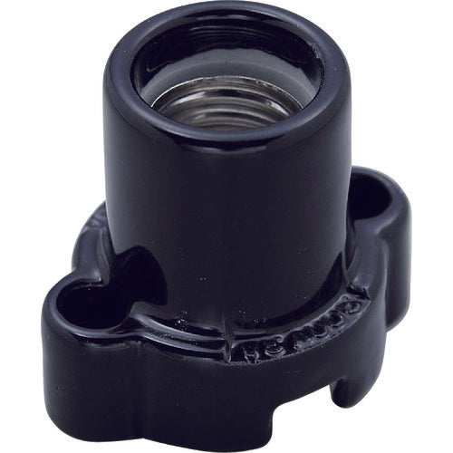ELPA Round Receptacle E17 3A Black SB-1713H-BK 1 pc