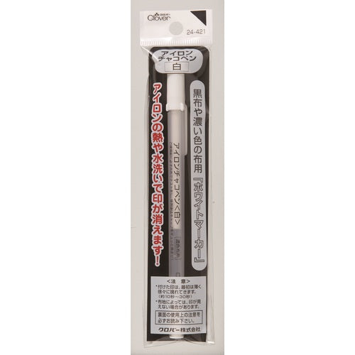クロバー アイロンチャコペン 白 24-421 1 個