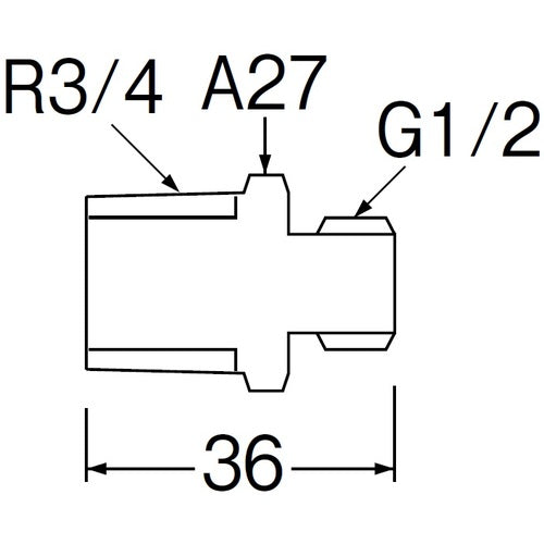 SANEI 異径ニップル PT201-20X13 1 個