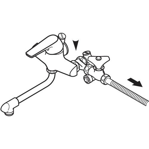 SANEI Mixer Faucet Branch Socket (for T) PB18S 1 piece